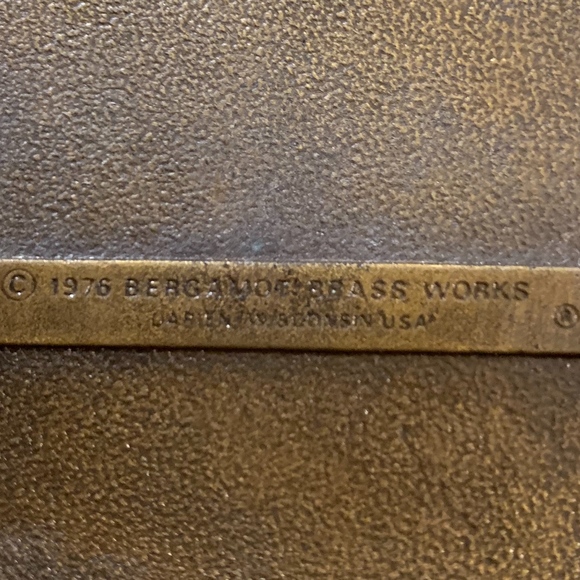 Belt Buckle Rare 1976 Bergamot Brassworks - Picture 3 of 5